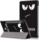 Samsung Galaxy Tab S7 Hoesje Tri-Fold Book Case Don't Touch Me Print afbeelding 1