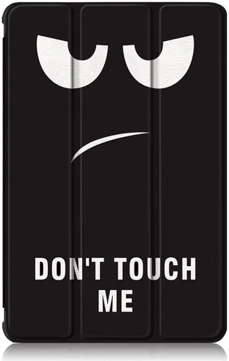 Samsung Galaxy Tab S7 Hoesje Tri-Fold Book Case Don't Touch Me Print afbeelding 3