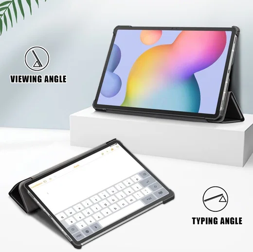 Samsung Galaxy Tab S7 Hoesje Tri-Fold Book Case Don't Touch Me Print afbeelding 5