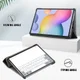 Samsung Galaxy Tab S7 Hoesje Tri-Fold Book Case Don't Touch Me Print afbeelding 5