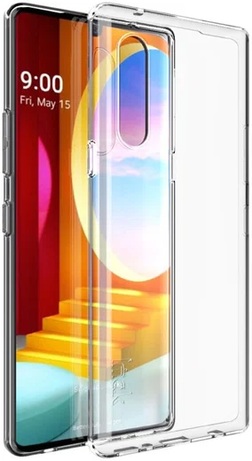IMAK UX-5 LG Velvet Hoesje Flexibel en Dun TPU Transparant afbeelding 1