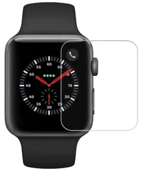 Apple Watch 42MM Screenprotector - 9H Tempered Glass - Transparant afbeelding