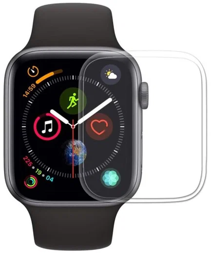 Apple Watch 4/5/6/SE Screenprotector - Full Cover - Tempered Glass - Transparant afbeelding 1