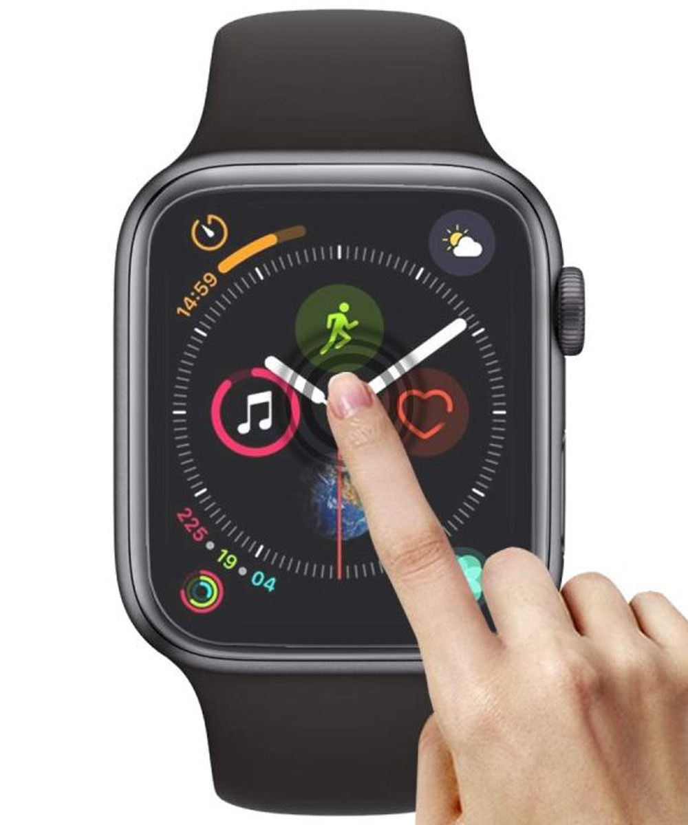 Apple Watch 4/5/6/SE Screenprotector - Full Cover - Tempered Glass - Transparant afbeelding 2