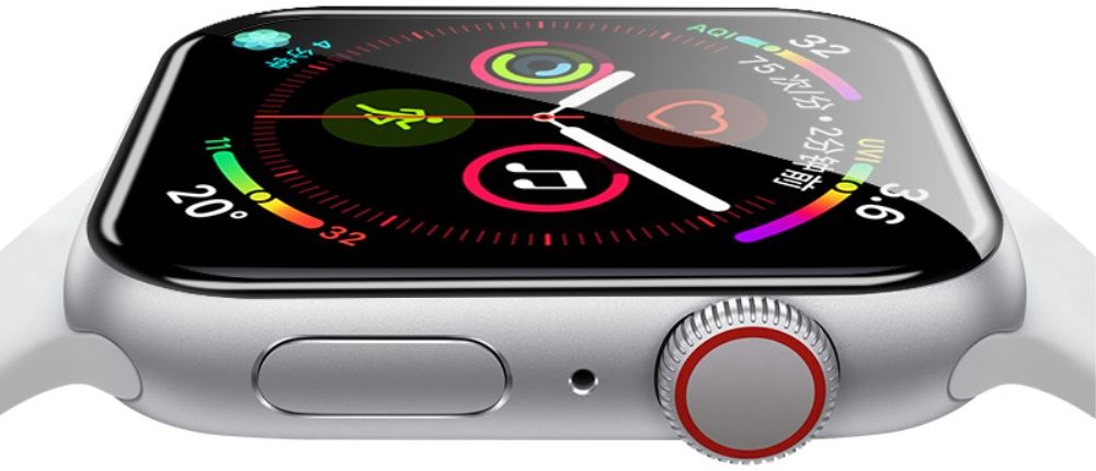 Nillkin 3D AW+ Apple Watch 42MM Screenprotector Tempered Glass Zwart afbeelding 4