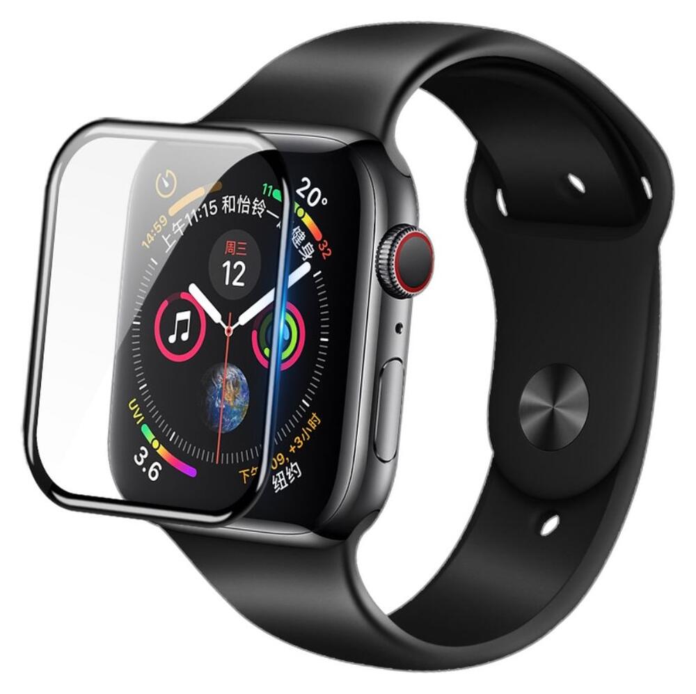 Nillkin 3D AW+ Apple Watch 44MM Screenprotector Tempered Glass Zwart afbeelding 1
