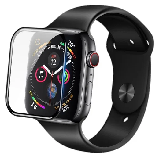 Nillkin 3D AW+ Apple Watch 44MM Screenprotector Tempered Glass Zwart afbeelding 1
