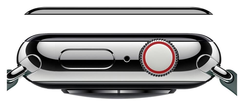 Nillkin 3D AW+ Apple Watch 44MM Screenprotector Tempered Glass Zwart afbeelding 3