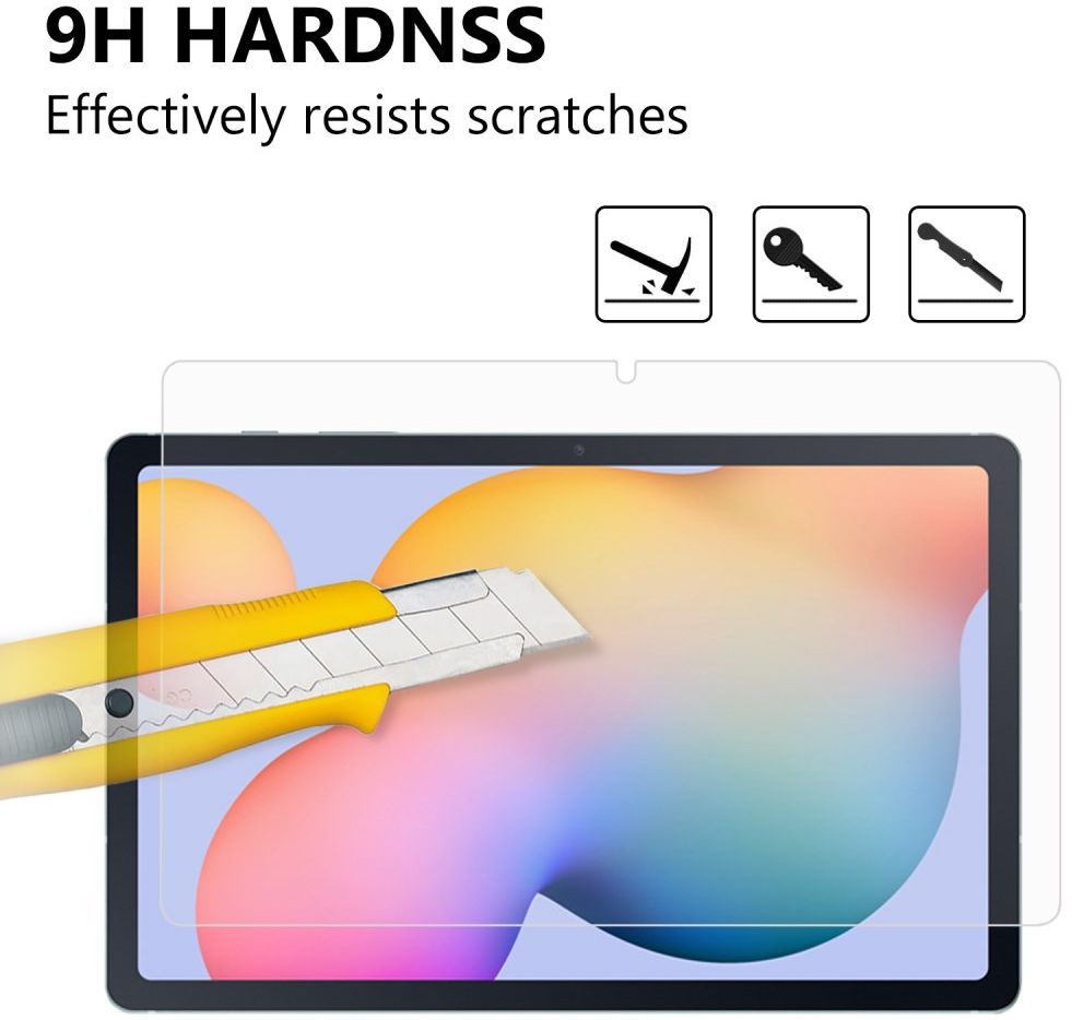 Samsung Galaxy Tab S7 / S8 Tempered Glass Screen Protector Clear afbeelding 6