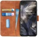 KHAZNEH OnePlus Nord Hoesje Retro Wallet Book Case Bruin afbeelding 1