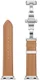 Apple Watch 41MM / 40MM / 38MM Bandje Echt Leer met RVS Vlindersluiting Wit afbeelding 7
