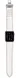 Apple Watch 41MM / 40MM / 38MM Bandje Echt Leer met RVS Vlindersluiting Wit afbeelding 5