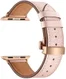 Apple Watch Band - 1-10/SE - 42/41/40/38MM - Echt Leer - Vlindersluiting - Roze afbeelding 4