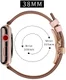 Apple Watch Band - 1-10/SE - 42/41/40/38MM - Echt Leer - Vlindersluiting - Roze afbeelding 8