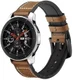 Universeel Smartwatch 22MM Bandje Cowhide Echt Leer en Siliconen Bruin afbeelding 3