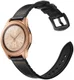 Universeel Smartwatch 20MM Bandje Cowhide Echt Leer en Siliconen Zwart afbeelding 1