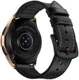 Universeel Smartwatch 20MM Bandje Cowhide Echt Leer en Siliconen Zwart afbeelding 2