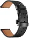 Universeel Smartwatch 22MM Bandje - Echt Leer - met Vlindersluiting - Zwart afbeelding 5