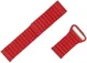 Universeel Smartwatch 22MM Bandje Echt Leer met Magneetsluiting Rood afbeelding 6