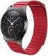 Universeel Smartwatch 22MM Bandje Echt Leer met Magneetsluiting Rood afbeelding 1