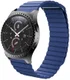 Universeel Smartwatch 22MM Bandje Echt Leer met Magneetsluiting Blauw afbeelding 1