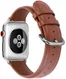 Apple Watch 45MM / 44MM / 42MM Bandje Echt Leer met Gespsluiting Bruin afbeelding 2
