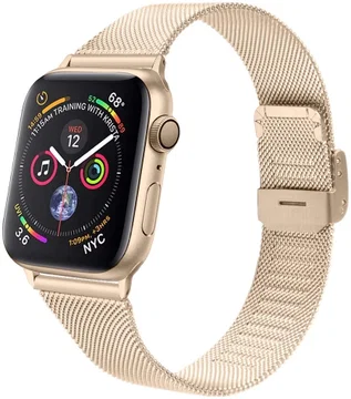 Apple Watch Milanese Band met Sluiting  - 1-10/SE - 42/41/40/38MM - Goud