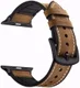 Apple Watch 45MM / 44MM / 42MM Bandje Cowhide Echt Leer en Siliconen Bruin afbeelding 4