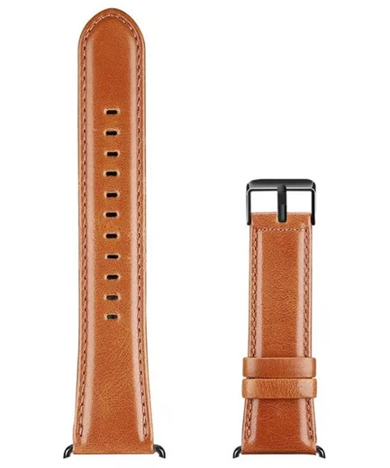 Dux Ducis Apple Watch Bandje - 1-10/SE/Ultra - 49/46/45/44/42MM - Leer - Bruin afbeelding 3