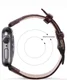 Dux Ducis Apple Watch 41MM / 40MM / 38MM Bandje Echt Leer Bruin afbeelding 6