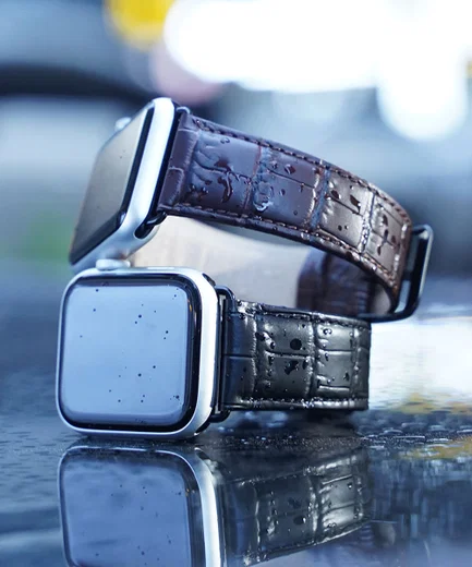 Dux Ducis Apple Watch 41MM / 40MM / 38MM Bandje Echt Leer Bruin afbeelding 9