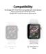 Ringke Easy Flex Apple Watch 44MM Screenprotector Folie Clear (3-Pack) afbeelding 12