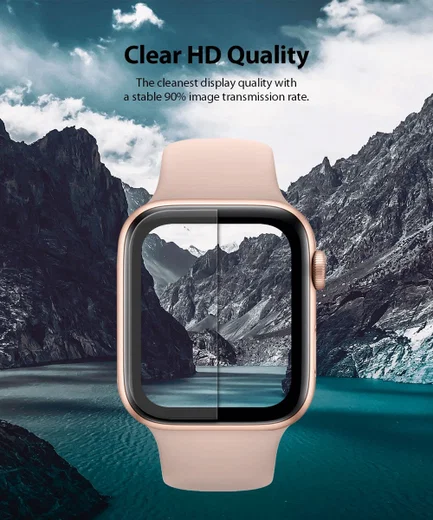 Ringke Easy Flex Apple Watch 40MM Screenprotector Folie Clear (3-Pack) afbeelding 6