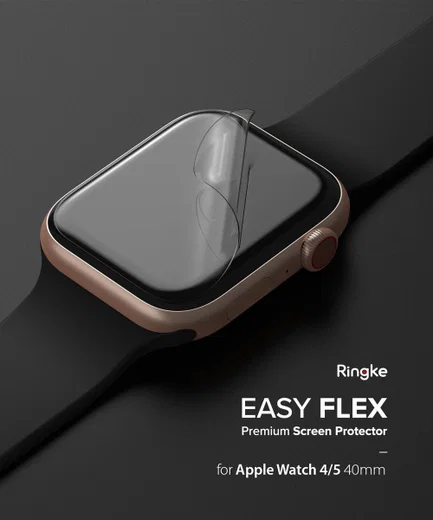 Ringke Easy Flex Apple Watch 40MM Screenprotector Folie Clear (3-Pack) afbeelding 11