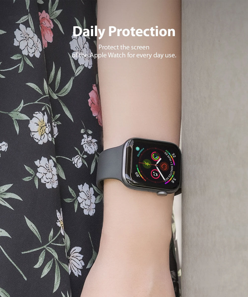 Ringke Easy Flex Apple Watch 40MM Screenprotector Folie Clear (3-Pack) afbeelding 9