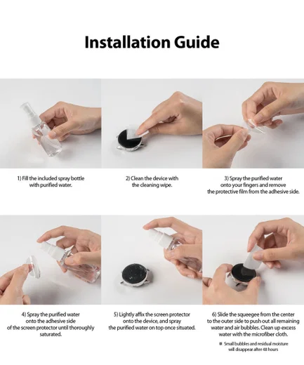 Ringke Easy Flex Apple Watch 40MM Screenprotector Folie Clear (3-Pack) afbeelding 13