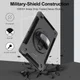 4smarts Rugged GRIP Samsung Galaxy Tab Active Pro Hoes Zwart afbeelding 3