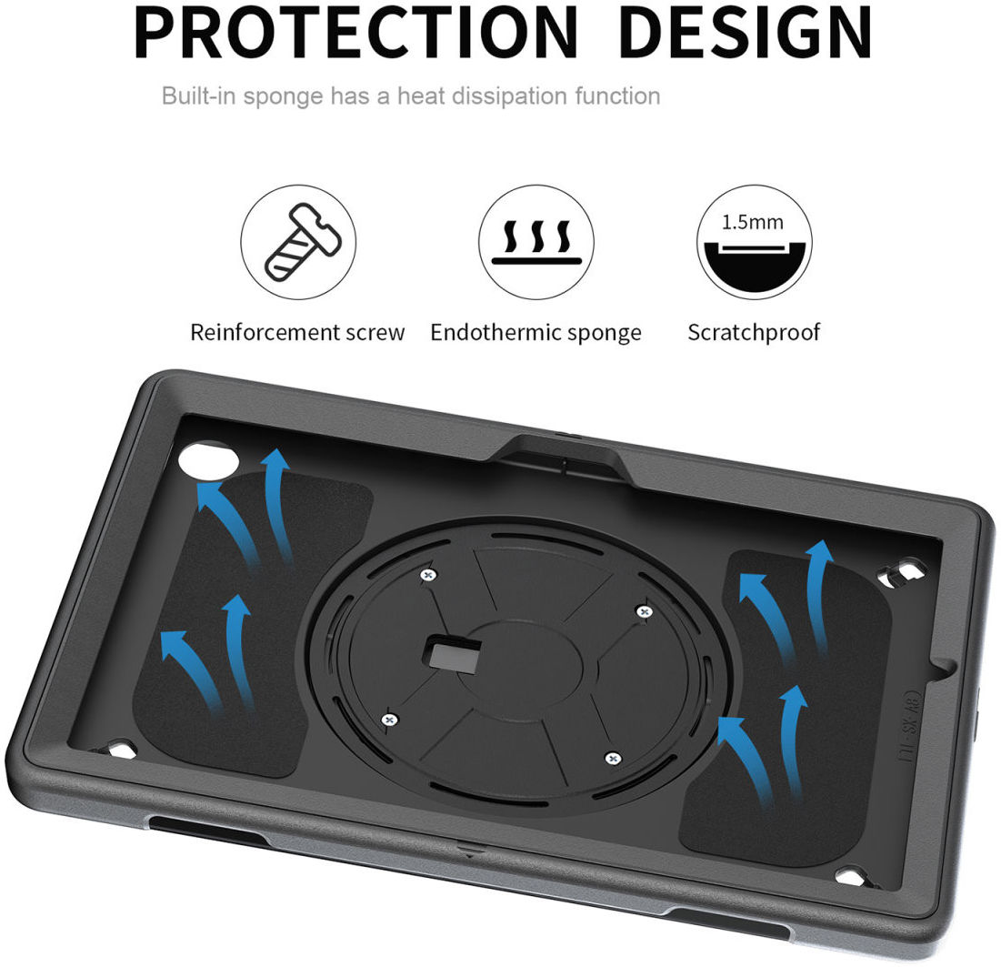 4smarts Rugged GRIP Samsung Galaxy Tab Active Pro Hoes Zwart afbeelding 6