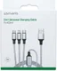 4Smarts 3-in-1 USB-C Lightning Micro USB Kabel 1 Meter Wit afbeelding 3