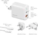 4smarts 18W Reislader Set met USB en USB-C Poort + USB-C Kabel 1.5M afbeelding 4