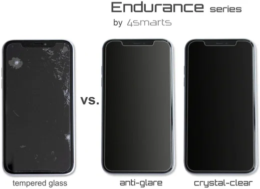 4smarts Hybrid Glass iPhone 11 Pro / X / S Anti-Glare Screenprotector afbeelding 5