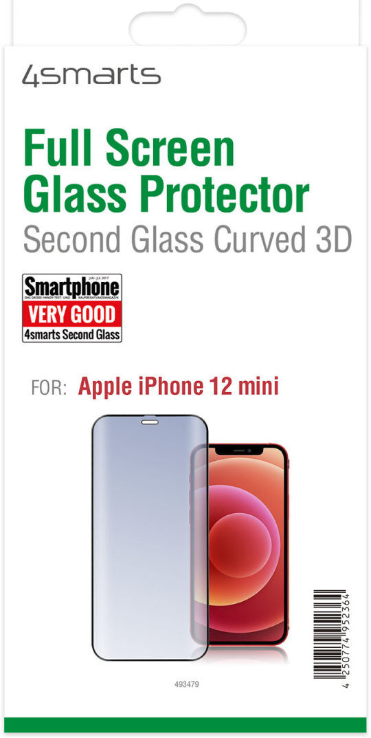 4smarts Second Glass 3D Apple iPhone 12 Mini Tempered Glass afbeelding 3