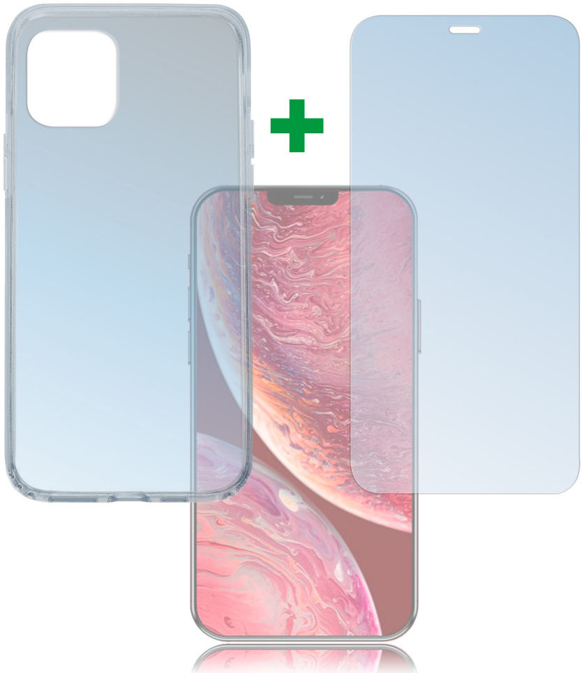 4smarts 360° Premium Protection Set Apple iPhone 12 Mini Transparant afbeelding 2
