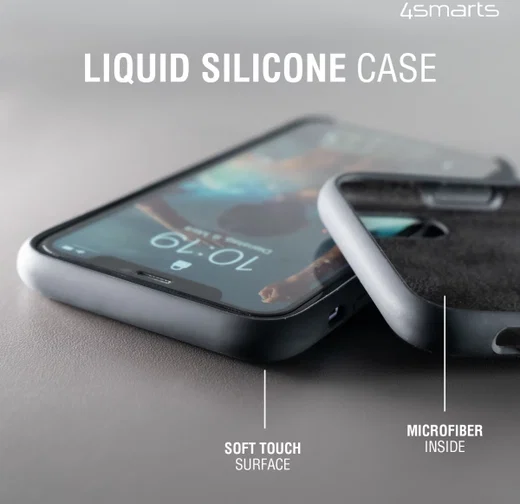 4smarts CUPERTINO Series Apple iPhone 12 Mini Hoesje Siliconen Zwart afbeelding 3