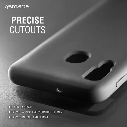 4smarts CUPERTINO Series Apple iPhone 12 Mini Hoesje Siliconen Zwart afbeelding 5