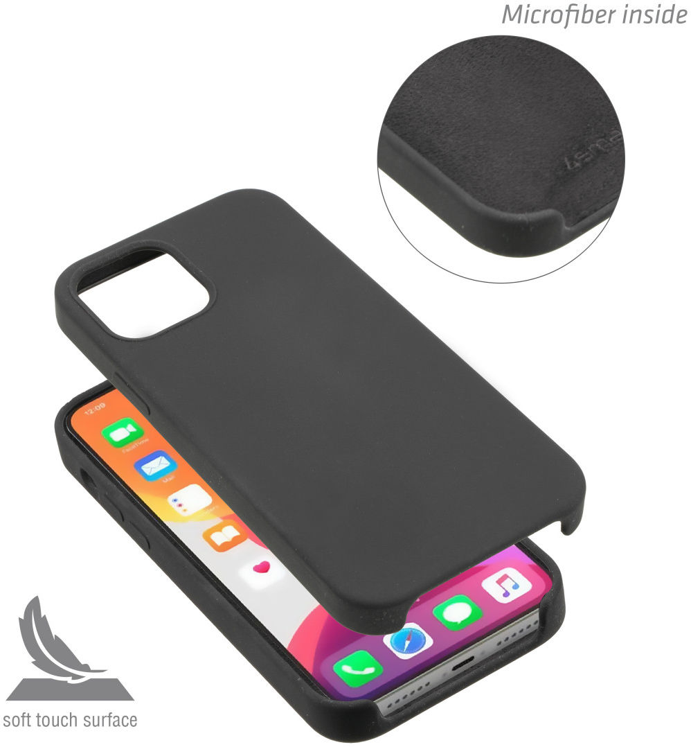 4smarts CUPERTINO Apple iPhone 12 Pro Max Hoesje Siliconen Zwart afbeelding 3