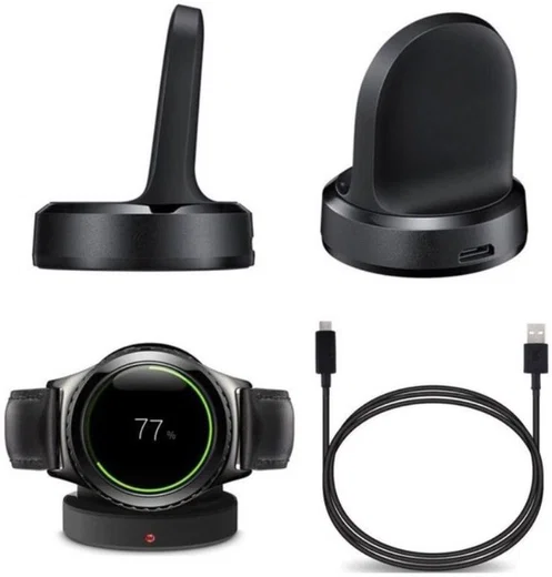 Samsung Gear S2 Oplader Draadloos Opladen Dock Zwart afbeelding 6