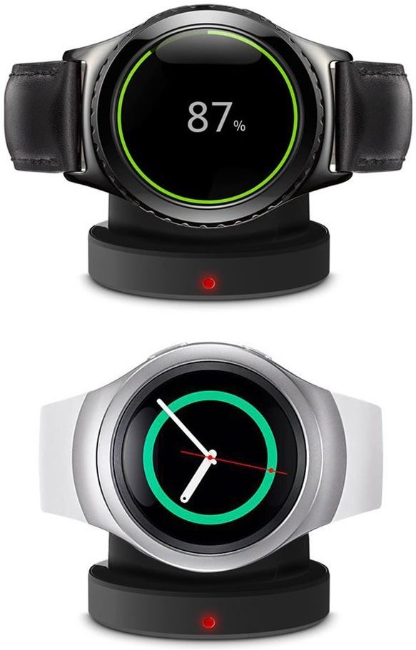 Samsung Gear S2 Oplader Draadloos Opladen Dock Zwart afbeelding 5