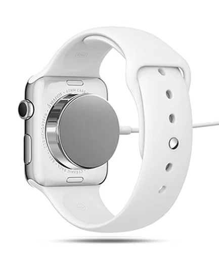 Universele Magnetische Kabel voor Apple Watch 1m Wit afbeelding 2