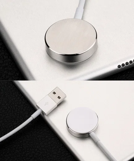 Universele Magnetische Kabel voor Apple Watch 1m Wit afbeelding 5